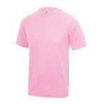 Just Cool Mens Performance Plain T-Shirt (XL) (Baby Pink)