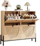 IRONCK Rattan Shoe Cabinet Storage 
