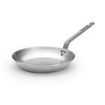 De Buyer 22303 11" Mineral B Round Carbon Steel Fry Pan, Medium, Metallic