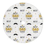 Happy Father's Day Tree Skirt 36 in Best Dad Ever Christmas Xmas Tree Skirts Fathers Day Holiday Party Garden Tree Stand Mat for Indoor Outdoor Home Office