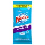 Windex Ammonia-Free Premoistened Glass Wipes, Crystal Rain Fresh Scent, 25 Count