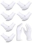 SATINIOR 6 Pairs White Gloves Unifo