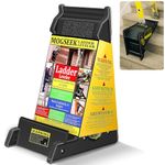 Mogseek Ladder Stabilizer & Leveling Tool, Black, Triangle Design, Polypropylene, 500 lbs Capacity, Ladder Accessory