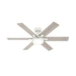 Hunter Fan Company 51880 Georgetown Ceiling Fan, Fresh White, 52