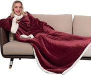 Wearable Blanket with Sleeves,Super