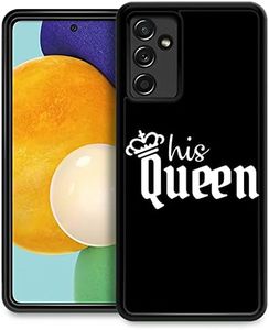 CARLOCA Compatible with Samsung Galaxy A13 5G Case,Couple His Queen Pattern Design for Girl Boy Shockproof Anti-Scratch Case for Samsung Galaxy A13 5G