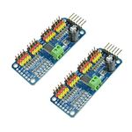 2PCS PCA9685 16 CH 12Bit PWM Servo Motor Driver Board Controller IIC Interface for Arduino Raspberry Pi Zero/Zero W/Zero WH/2B/3B/3B+ and Robot