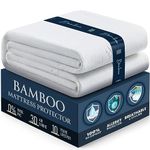 BELADOR Waterproof Mattress Protector Twin XL - 3D Air Fabric Bamboo Mattress Protector Breathable Mattress Cover, Noisless Crinkle Free, Vinyl Free, Hypoelergenic Bed Cover SnugFit 16" Deep Pockets