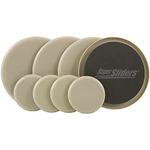 Reusable Heavy Furniture Movers Kit for Carpeted Surfaces (8 Pack) - (4) 3-1/2" Round SuperSliders and (4) 7" Round SuperSliders