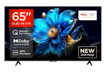 TCL 65P7K-UK 65" QLED 4K Ultra HD HDR Google TV (Google Assistant, Freeview Play, Dolby Atmos, Dolby Vision, HDR10+, 120Hz Game Accelerator, Motion Clarity，2025 New Model)