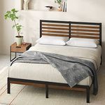 Zinus Kai Bamboo and Metal Platform Bed Frame with Headboard/No Box Spring Needed/Easy Assembly, King