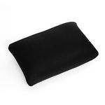 Cushie Pillows 13.5 inches x 10 inches Microbead Squishy/Flexible/Comfortable Rectangle Pillow - Black