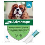 Advantage 100 Flea Spot On Treatment For Dogs 1 Pipette 1.0ml 4-10kg