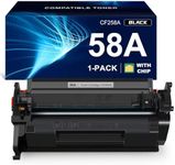 58A Compatible Toner Cartridge Replacement for HP 58A CF258A with Chip Work with HP Pro M404dn M304 M404n MFP M428dw M428fdn M428fdw Enterprise M406 MFP M430 1-Pack Show Ink Level