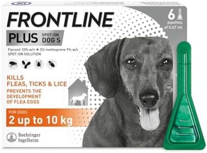 FRONTLINE Plus Flea & Tick Treatment for Small Dogs - 6 Pipettes