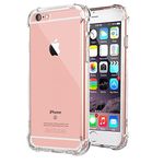 iPhone 6 Case, iPhone 6s Case, Jenuos Clear Soft TPU Shockproof Bumper Phone Case Cover for Apple iPhone 6 / 6s (6G-TPU-CL)