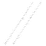 2 Pieces 17 Inches Blind Wand, Vertical Blinds Replacement Parts, Tilt Wand Replacement, Clear Blind Rod with Hook and Grip, Plastic Blind Opener, Long Window Blind Stick Tilt Rod (2)