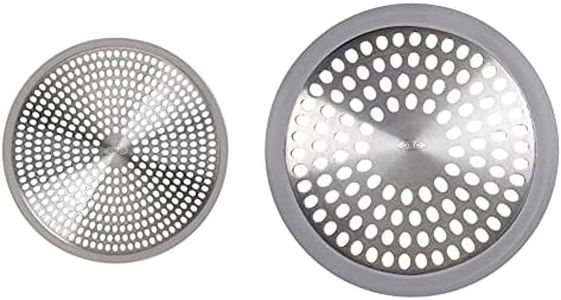 OXO Good Grips Easy Clean Shower Stall Drain Protector - Stainless Steel & Silicone & Good Grips Stainless Steel Bathtub Drain Protector