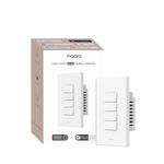 Aqara Smart Light Switch H2 (2-in-1 Neutral, 4 Buttons, 3 Channels), Thread/Zigbee Protocol, Wall Switch for Smart Home, Supports Apple Home, Alexa, Google Home and Home Assistant, Matter Over Thread