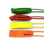 HOLDALL Emergency Whistle with Lanyard, Safety Whistle for Outdoors Camping Survival Kayak Boating & Signaling (Red,Orange,Green,Yellow)