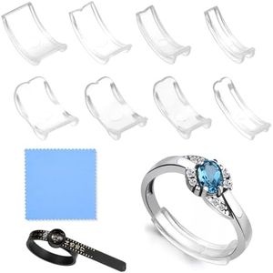 Anpro 10 Pack Ring Size Adjuster Ring Guard Ring Snuggies for Loose Rings
