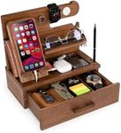 TESLYAR Wood Phone Docking Station 