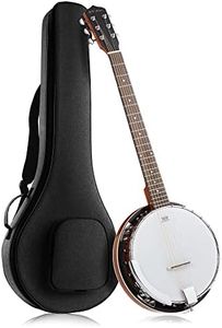 Jameson Guitars 6-String Banjo Guitar with Closed Back Resonator and 24 Brackets