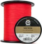 CORTLAND Micron Durable Tight Round Braid Smooth Low-Friction Finish Stretch-Resistant Virtually Tangle-Free Fly Line Backing for Freshwater & Saltwater, Pink, 30 LB / 250 YDS