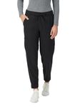 Hanes Women's Scrubs Cargo Joggers, Healthcare Scrub Joggers for Women, Moisture Wicking, New Ebony, Size M