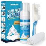 Shoe Cleaner, 200ml White Trainer Cleaner with Shoe Brush & Cloth Included, Sneaker Cleaner, Shoe Cleaning Kit for Suede, Leather, Knit, Boots, Canvas, Rubber, PU