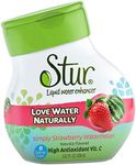 Stur Strawberry Watermelon - 24 servings - Makes over 5 litres of drink. High in Vitamin C. All Natural Stevia Water Enhancer. No-added sugar. 0 Calories. Works with Sodastream.
