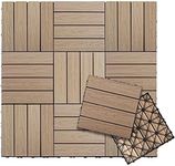 NewTechWood UltraShield Naturale 1 ft. x 1 ft. Quick Deck Outdoor Composite Deck Tile in Canadian Maple (10 sq. ft. per Box)