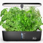 CYBSDF Indoor Garden Hydroponics Growing System 12 Pods, Indoor Herb Garden with LED Grow Light, Adjustable Height Up to 10.8inch, Hydroponics for Family