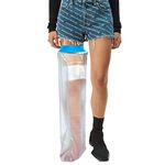 Waterproof Leg Cast Cover for Shower, Adult Full Leg Cast Shower Protector,Soft Comfortable Watertight Seal to Keep Wounds Dry, for Showering, Bathing and Hot-tub, Cast Watertight Protection