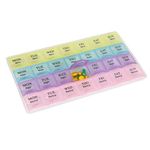 YouBella Jewellery Organiser Medicine Organizer Pill Organizer Reminder Storage Box 28 Days