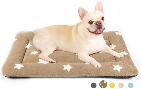 Mora Pets Dog Crate Pad Dog Bed Mat for Medium Dogs Washable Thin Pet Kennel Pad for 30 inch Cage Ultra Soft Flat Puppy Mattress Cat Kitten Cute Cushion for Sleeping Anti-Slip Brown 30 x 19