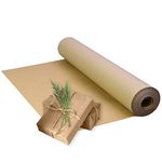 Triplast Brown ECO Kraft Paper (400mm x 30m) - Eco-Conscious & Recyclable - Multipurpose Wrapping Paper Roll with a Premium & Rustic Finish - Ideal for Gift Wrapping, Parcel Packing, Arts & Craft