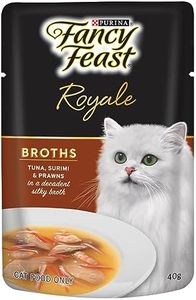 Fancy Feast Tuna Surimi Prawn Broth Wet Cat Food 40 g (Pack of 12)