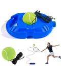 Tennis Trainer Rebound Ball with String Solo Tennis Trainer Set Self Tennis Practice Ball with String Cricket Trainer Rebound Ball with Rope Fill Sand or Water. (Style 1)