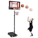 Goplus Portable Basketball Hoop, Ba