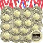 36 Pcs Award Medals Bulk with Neck 