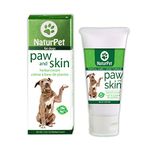 Naturpet Paw & Skin | 100% Natural Healing Cream for Dog Paws | 2 oz | For Cracked & Brittle Paws | Wound Care