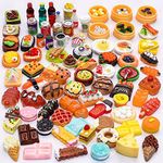 80 Pieces Mini Food Drinks Bottle T