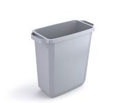 Durable DURABIN 60 Rectangular Waste Bin Grey | 60 Litre Capacity | Food and Freezer Safe | Perfect for Waste Collection or Recycling