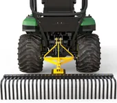 AUTOSAVER88 3 Point Rake for Tractor, Landscape Rake with 360 Degree Rotation for Category 1 Attachment,5FT,Yello&Black