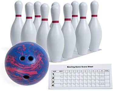 Champion Sports Bowling Set with Plastic Pins - Ball Included