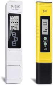 GuDoQi PH Meter, TDS Meter Combo, Pool Water Test Kit, PH Tester Digital, PPM Meter, 0.01 Resolution TDS PH EC Temperature 4 in 1 Set for Drinking Water, Hydroponics, RO System, Aquarium, Swimming
