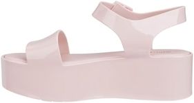 Melissa Mar Women's Sandals - Trendy & Comfortable Platform Sandals for Women, Wedge Sandals, Dressy Summer Sandals, Women's Jelly Shoes with Adjustable Ankle Strap, Jellies, Light Pink, 6