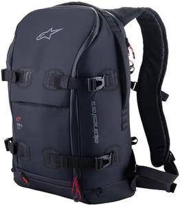 Alpinestars AMP-7 Backpack, Motorcycle Sports Bag, Waterproof Backpack, Motorsport Backpack, Travel Backpack, Large Capacity, Motorcycle Backpack for Men and Women, Black